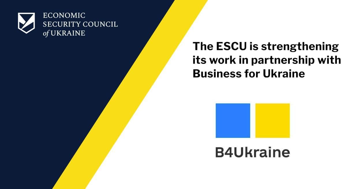 The ESCU is strengthening its work in partnership with Business for Ukraine